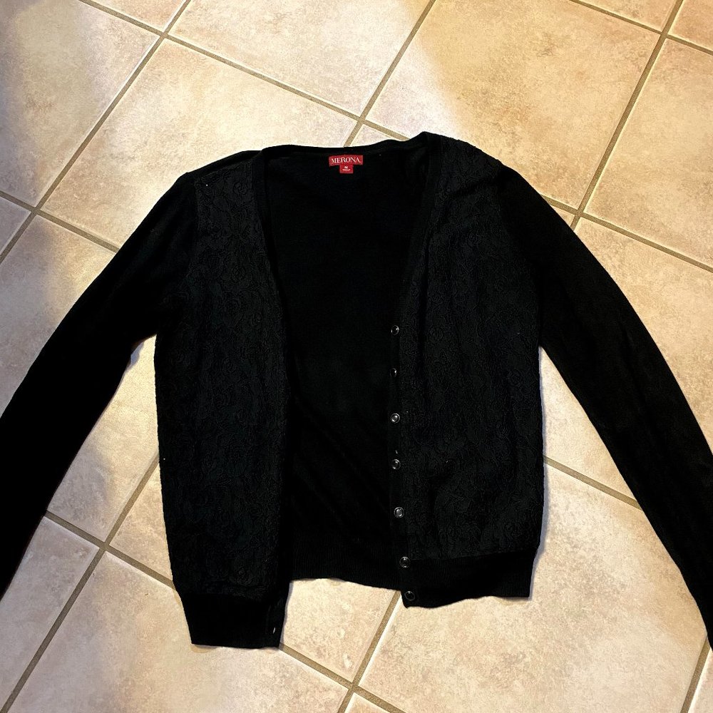 Merona Black Cartigan/Sweater